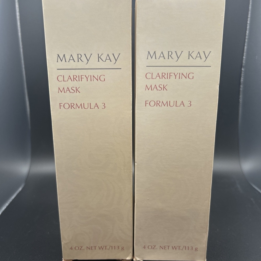 Mary Kay Clarifying Mask Formula 3 Full Size 4 oz New Discontinued Lot Of Two